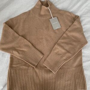 Everyone oversized turtleneck sweater - light camel S
